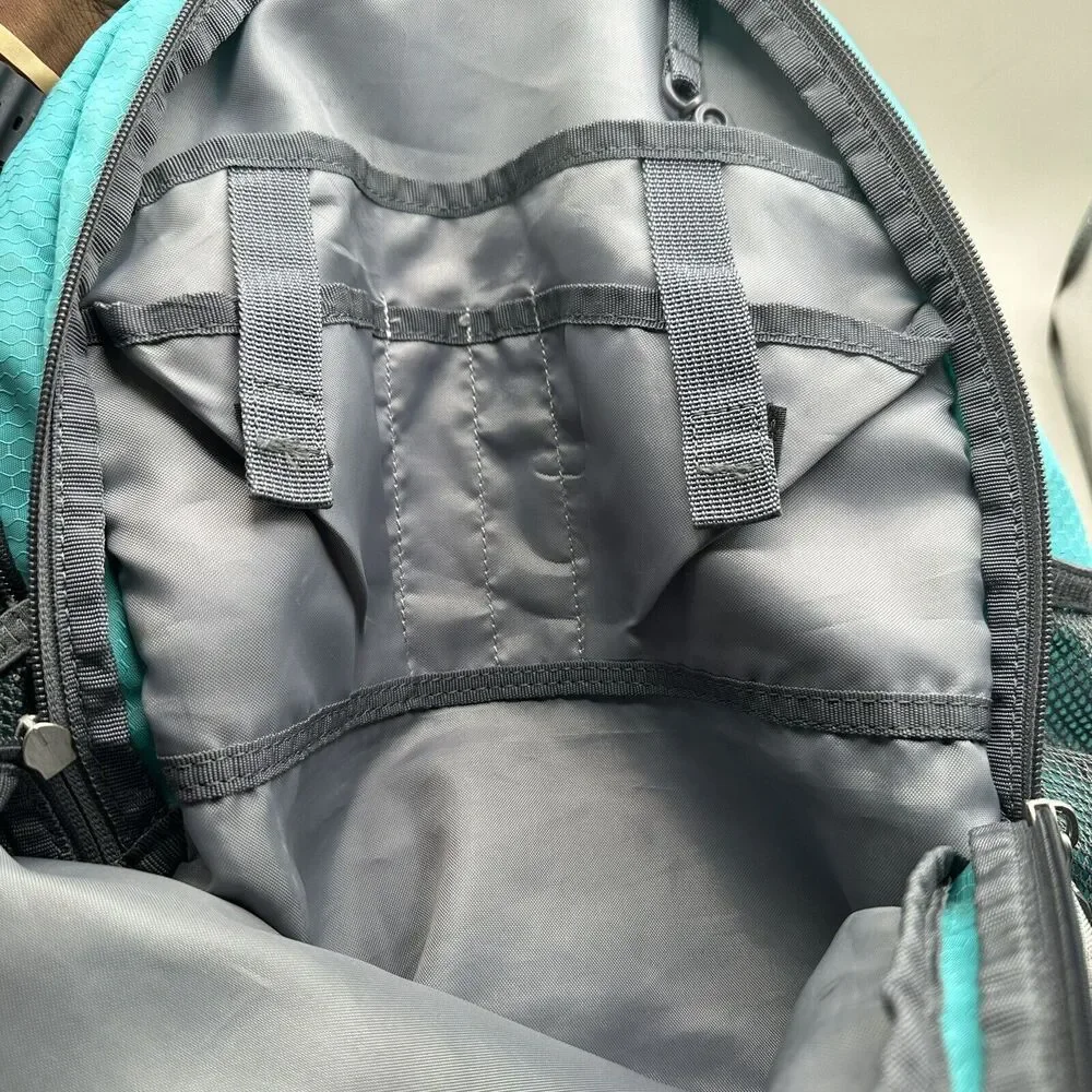 Adidas Stratton Backpack Laptop Bag Bottle Pocket Aqua Teal / Multicolor School